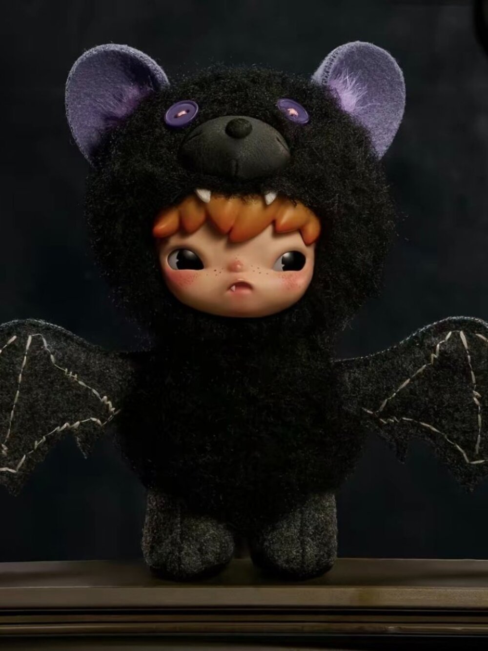 Hirono After Dark UPSIDE DOWN Bat Plush Pendant 🦇 POP MART Halloween